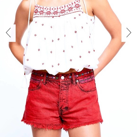 We The Free Pants - We The Free Sunbreak Cut Off Embellished Shorts